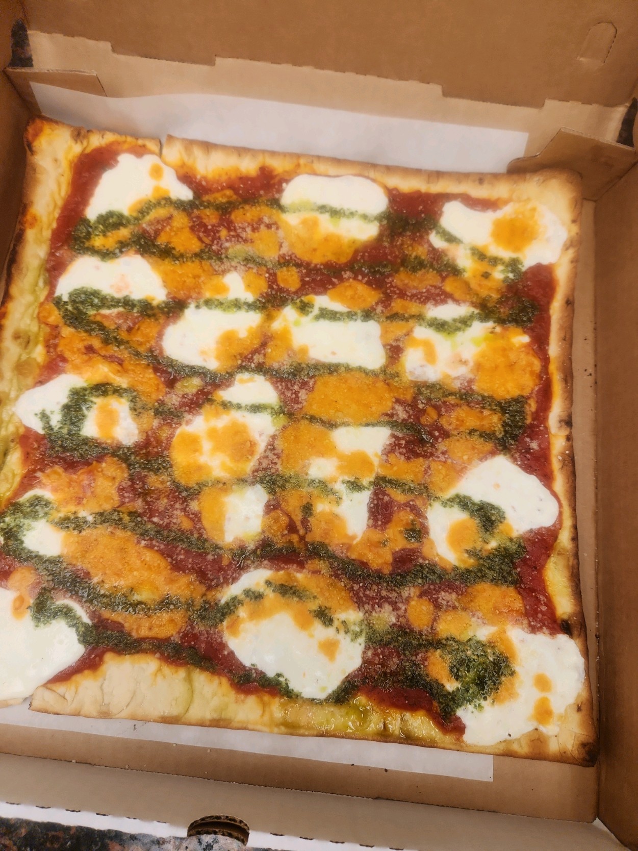 Order (New)FITZWATER FLATBREAD  food online from Wolf Street Pizza store, Philadelphia on bringmethat.com