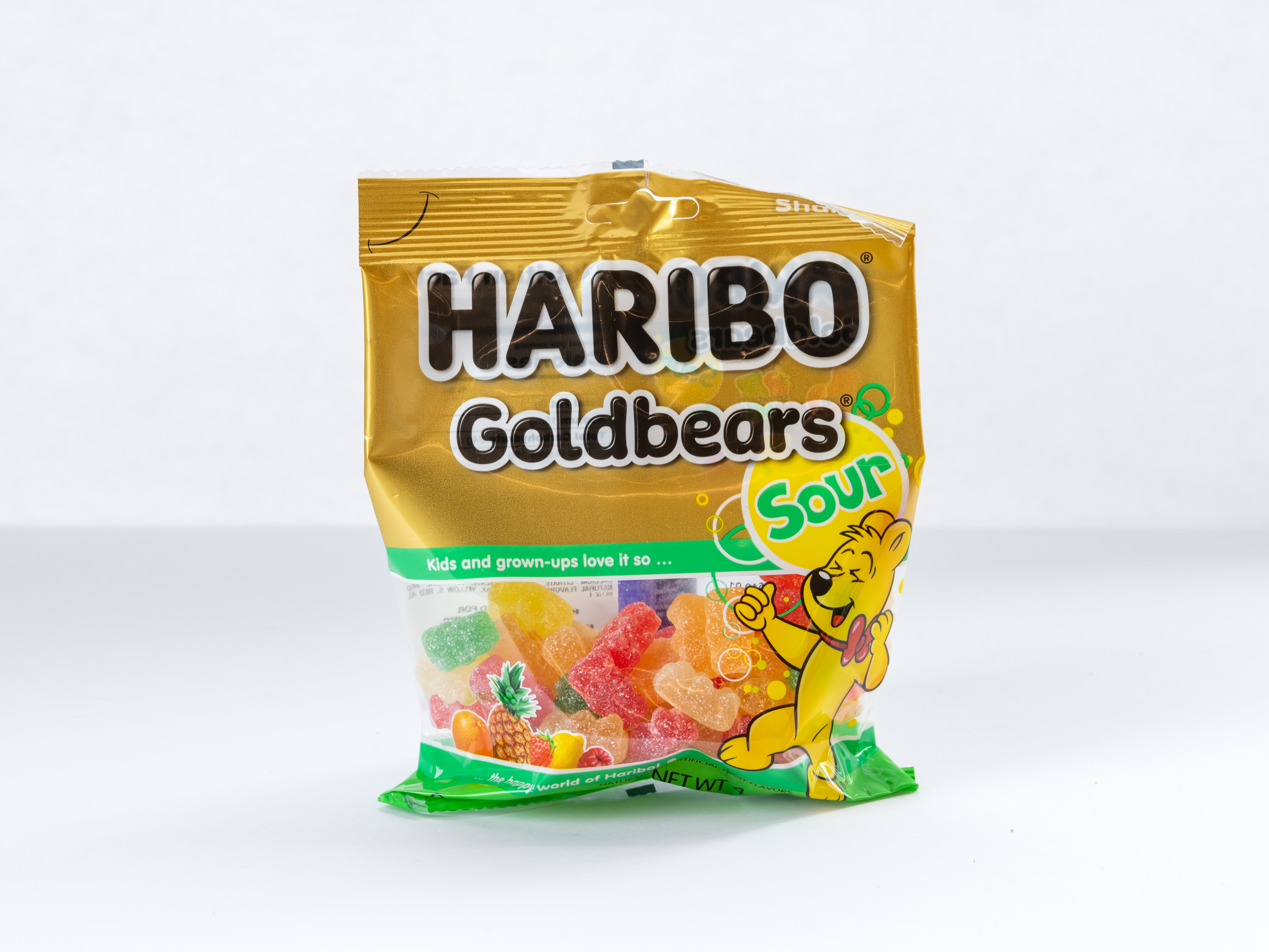 Order Haribo Gummi Gold Bears Sour 4.5 oz. food online from Loop Neighborhood Market store, San Francisco on bringmethat.com