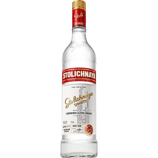 Order Stolichnaya Vodka 80 Proof (750 ML) 1518 food online from BevMo! store, Riverbank on bringmethat.com