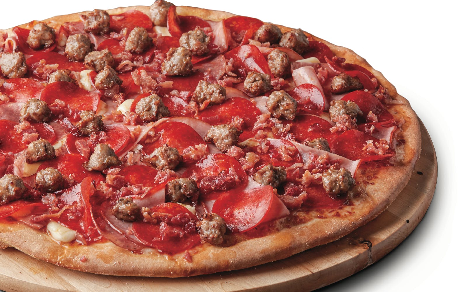 Order Gluten Free All Meat Pizza - Medium 12" (8 Slices) food online from Pizza Guys store, Danville on bringmethat.com