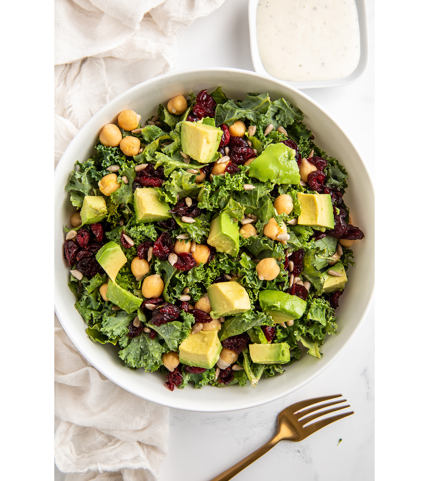 Order B’s Kale Salad food online from B Fresh Kitchen store, Atlanta on bringmethat.com