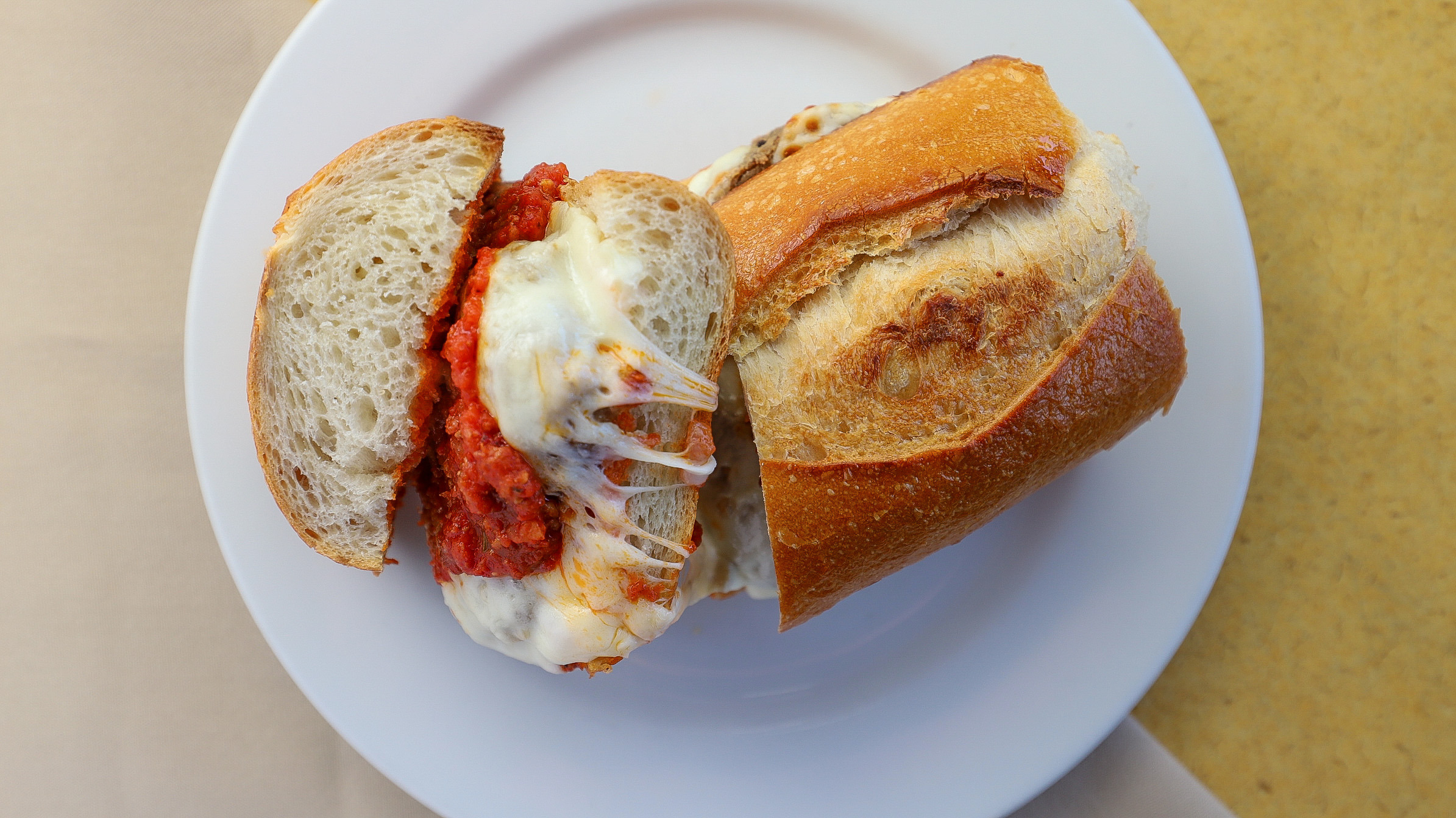 Order Meatball Sandwich food online from Toto's Pizzeria & Restaurant store, Belmont on bringmethat.com