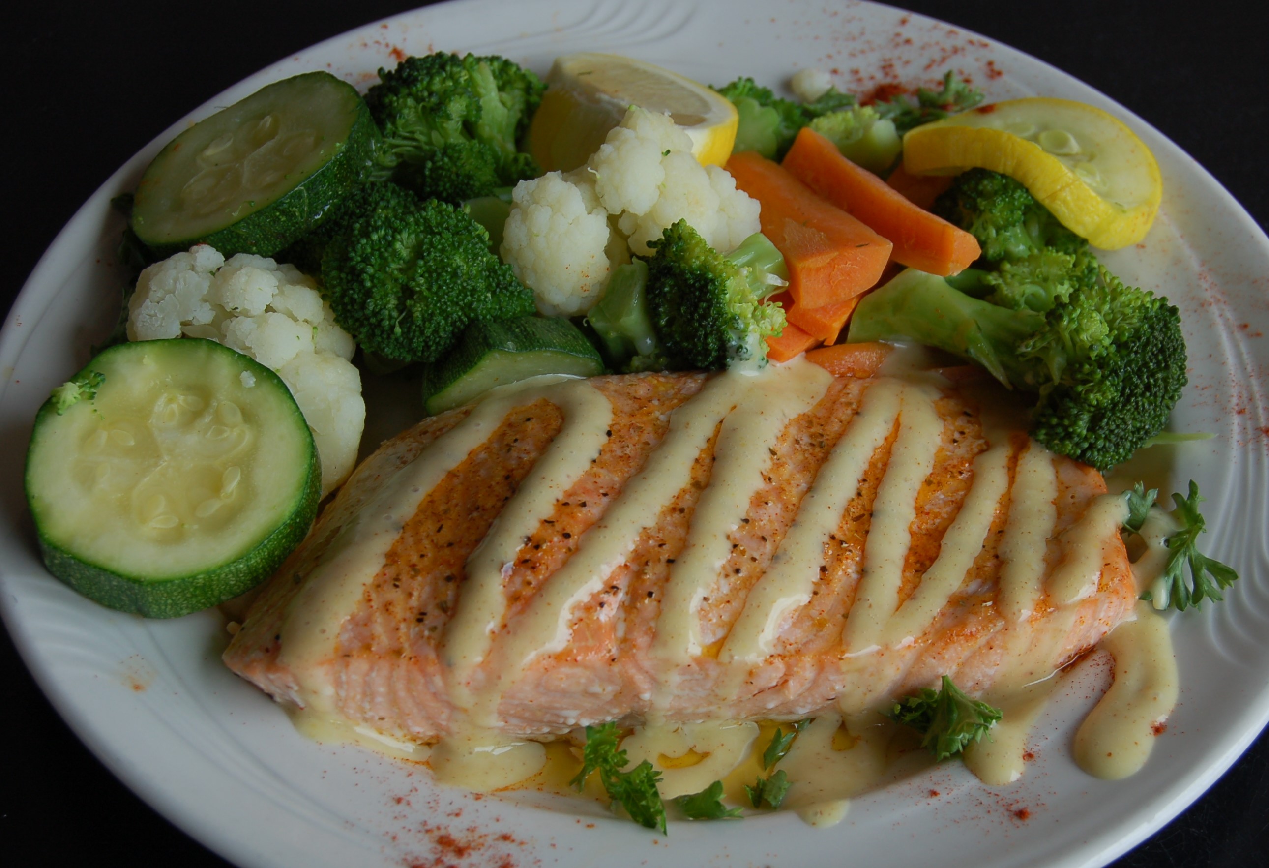 Order Broilled Salmon food online from Pennsburg Diner store, Pennsburg on bringmethat.com