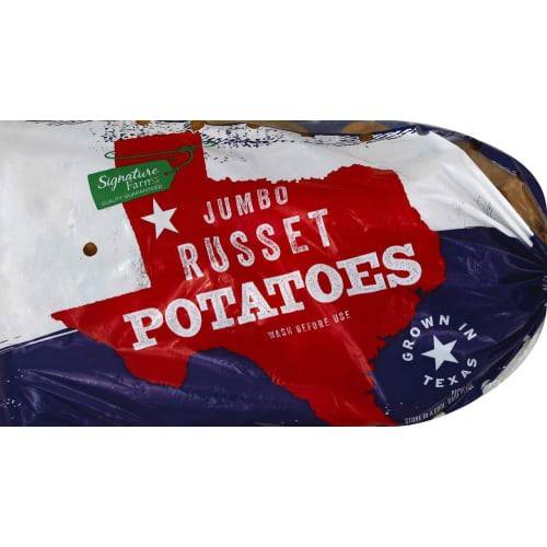 Order Signature Farms · Jumbo Russet Potatoes (8 lb) food online from Albertsons Express store, Broussard on bringmethat.com