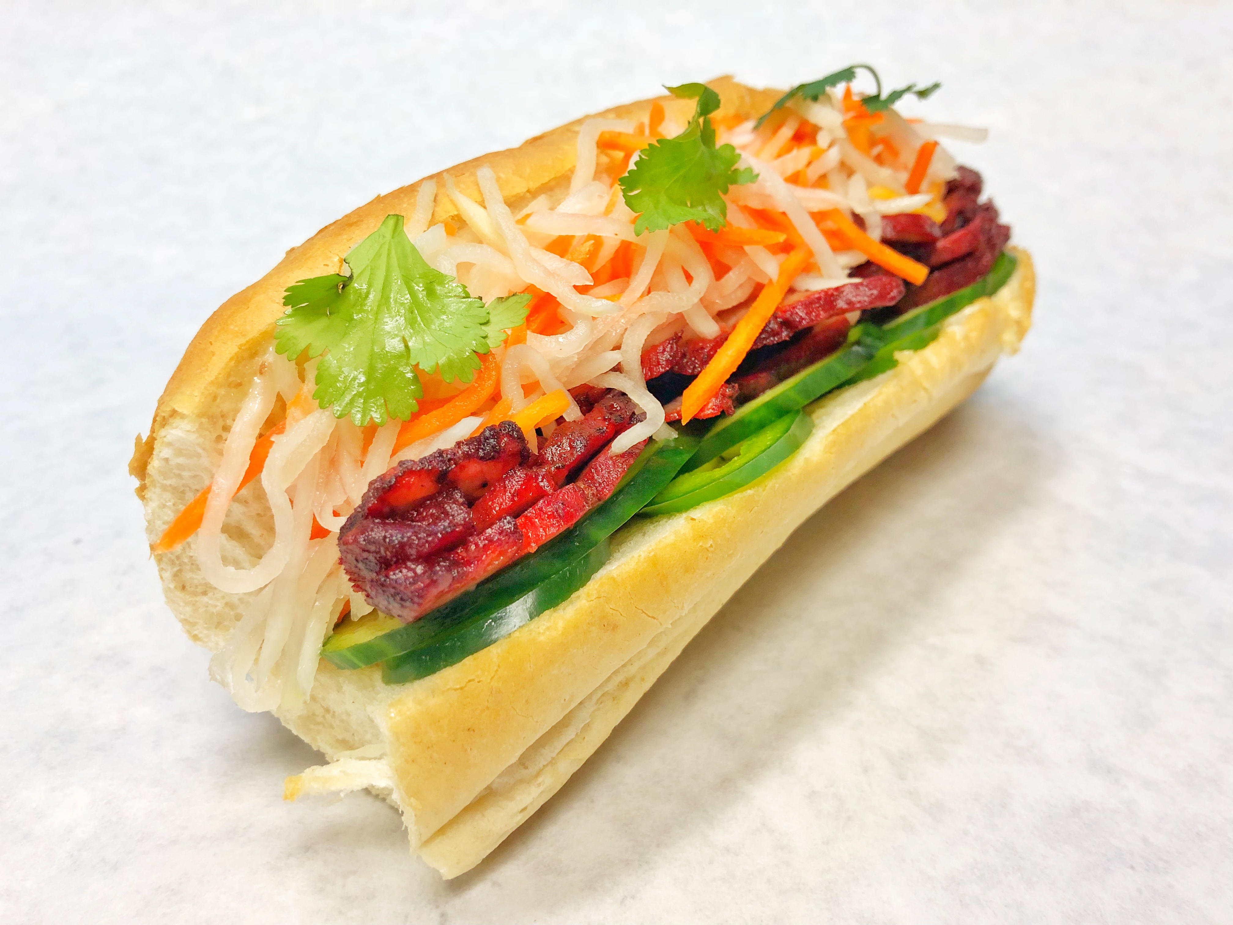 Order S3. BBQ Pork Sandwich food online from House of Pho store, Hoffman Estates on bringmethat.com