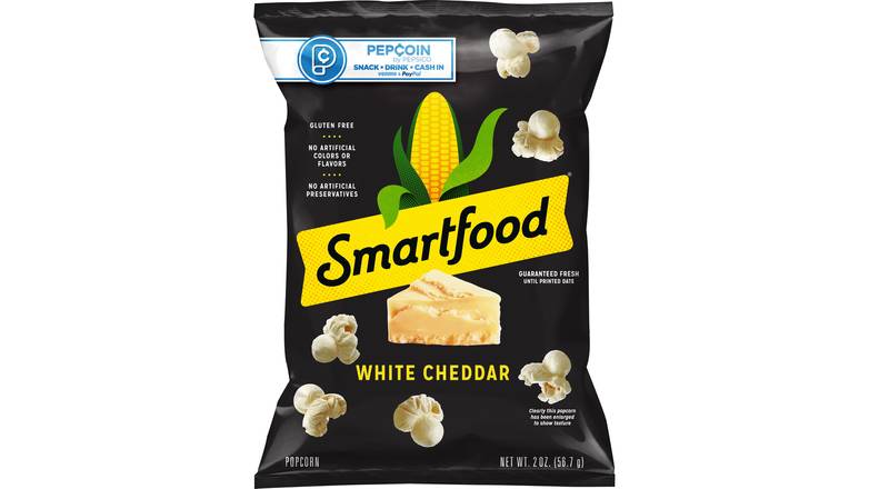 Order Smartfood White Cheddar Popcorn 2 OZ food online from Valero Food Mart store, Murrayville on bringmethat.com