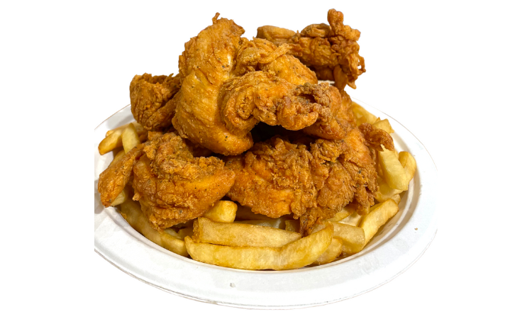 Order 8 Chicken Breast Tenders w/ Connie's Seasoned Fries food online from Connie Chicken And Waffles store, Wilmington on bringmethat.com