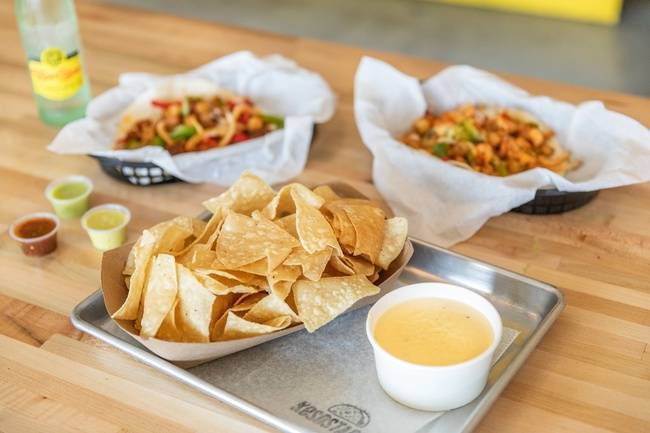 Order Queso & Chips food online from Kesos Tacos store, Austin on bringmethat.com