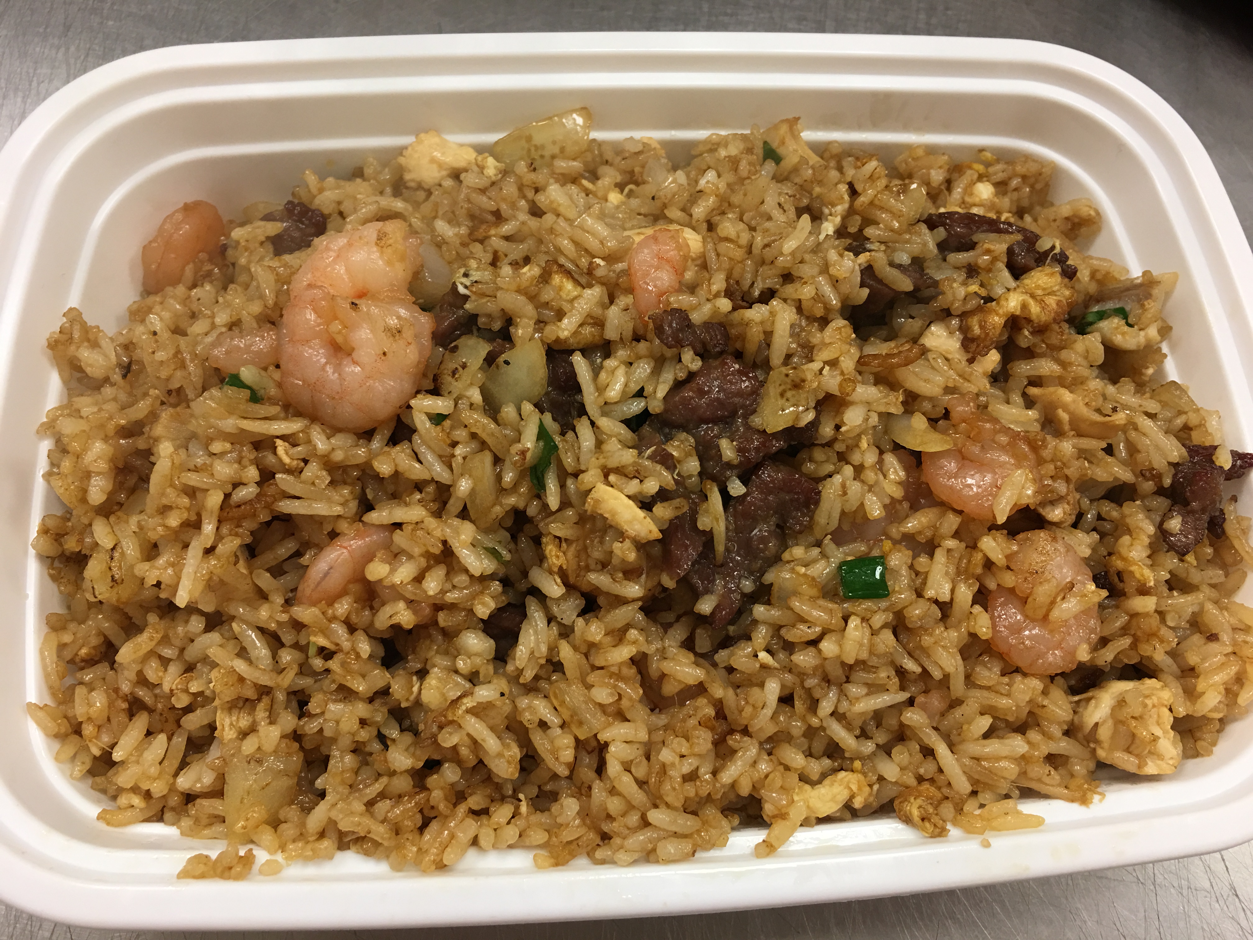 Order 205. Combination Fried Rice  ( Large ) food online from China China store, Joliet on bringmethat.com