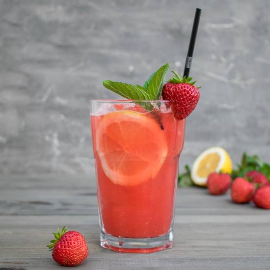 Order Strawberry Mint Lemonade food online from Fitbites store, Fountain Valley on bringmethat.com