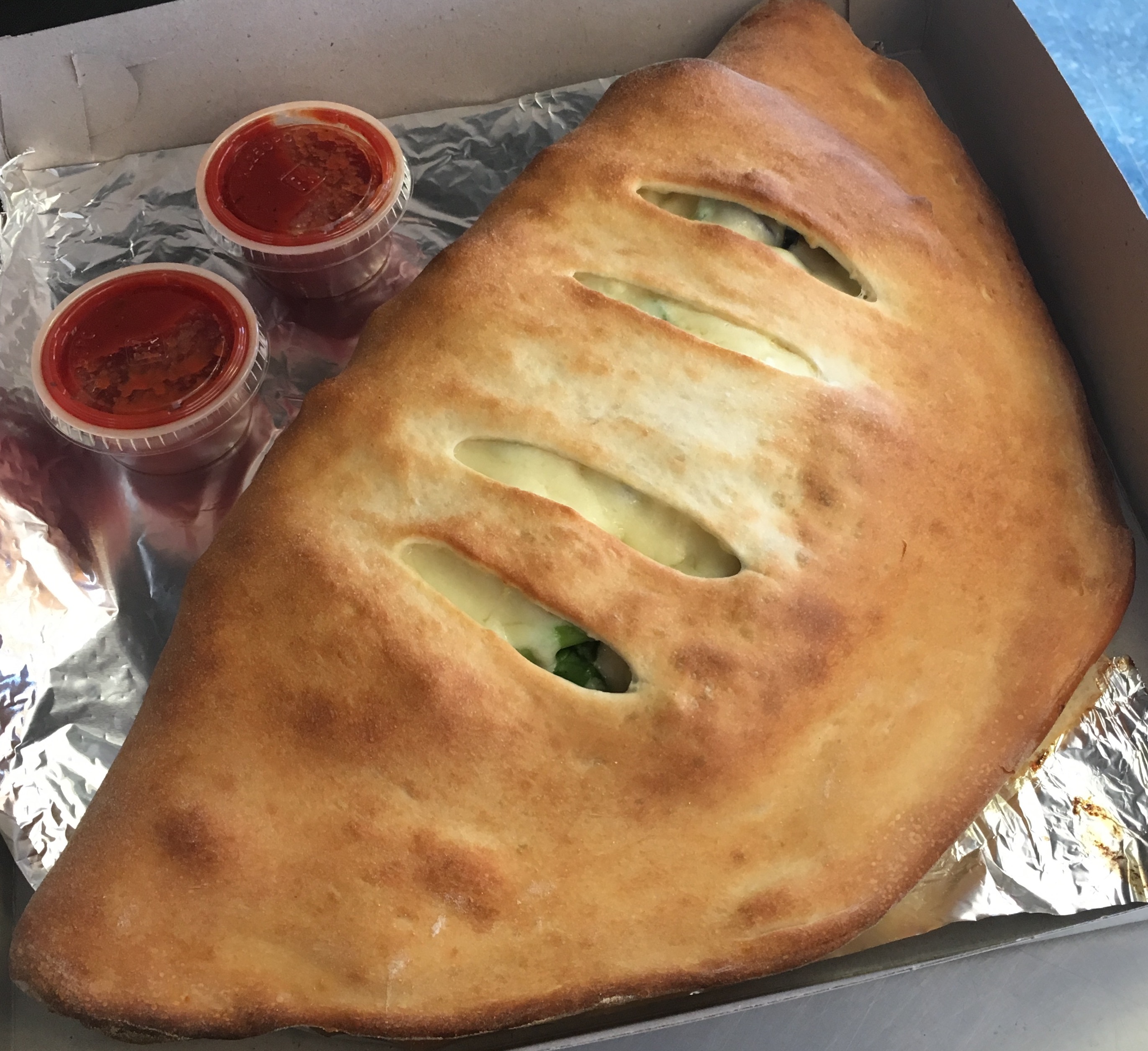 Order Chicken Wing Calzone food online from Arthur Jaxon Slice & Scoop store, Rochester on bringmethat.com
