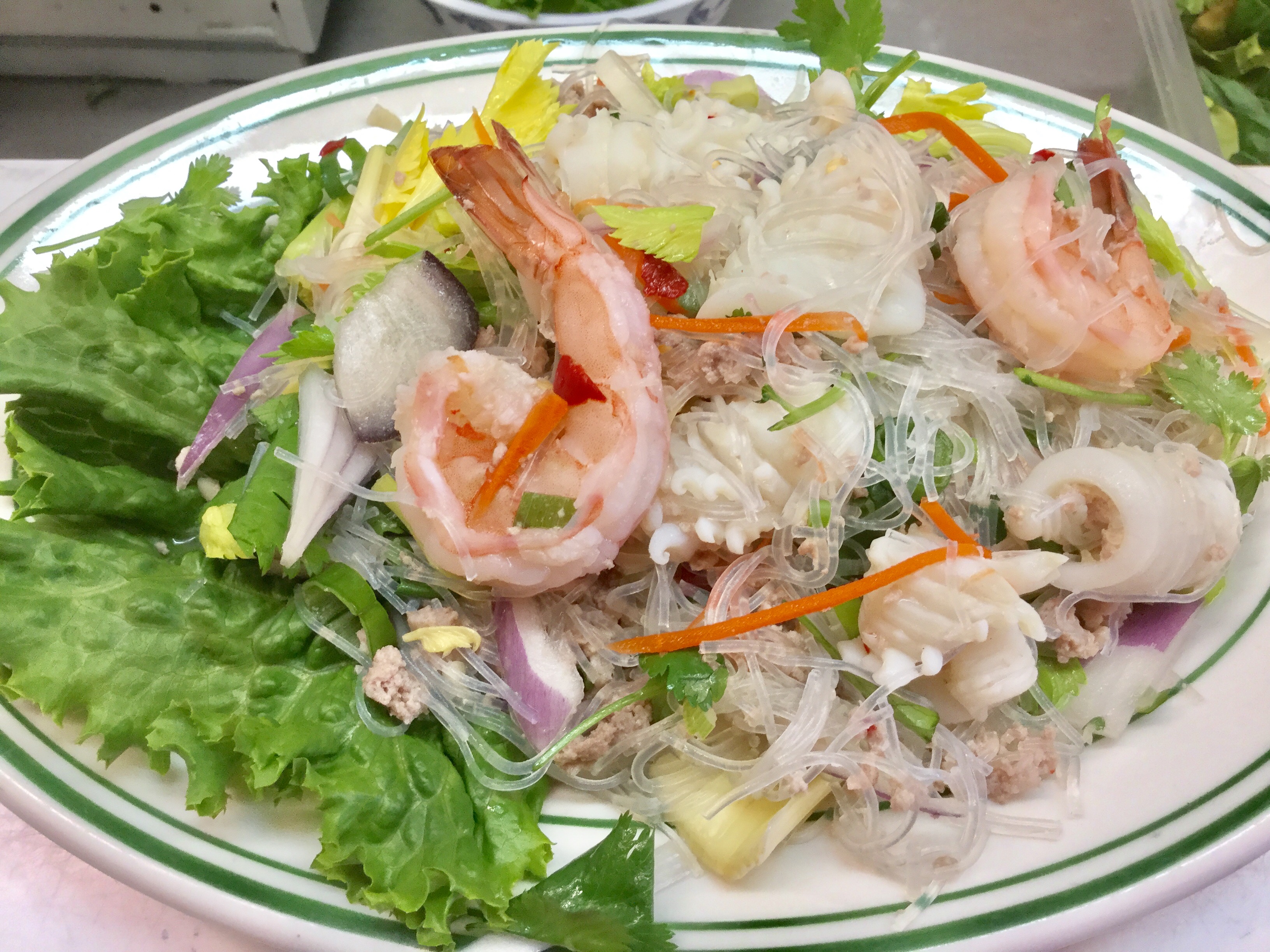 Order 22. Yum Woon-Sen Salad food online from Khun Dang Thai Restaurant store, North Hollywood on bringmethat.com