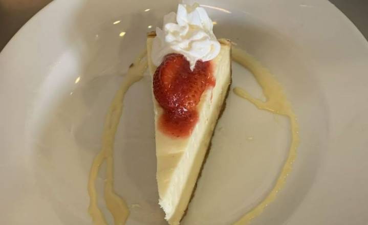 Order Cheesecake with Strawberry food online from Loru Cafe store, Camarillo on bringmethat.com