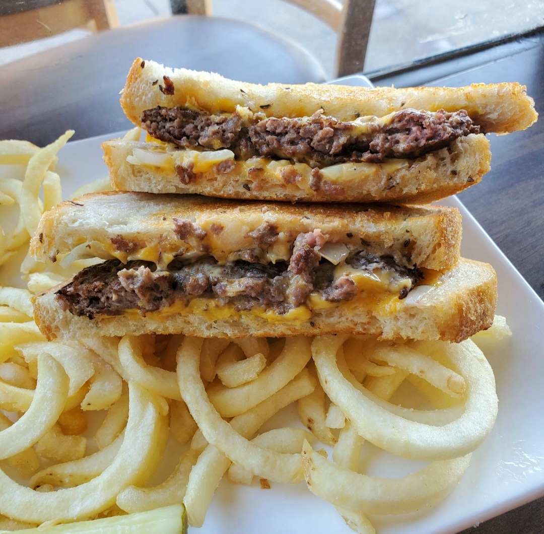 Order Patty Melt Sandwich food online from Hot Wings Cafe store, Pasadena on bringmethat.com