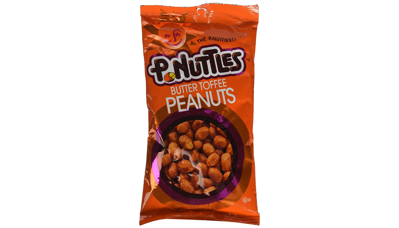 Order P-Nuttles Butter Toffee Peanuts 3 oz Bag food online from Foodland Liquor store, Santa Ana on bringmethat.com