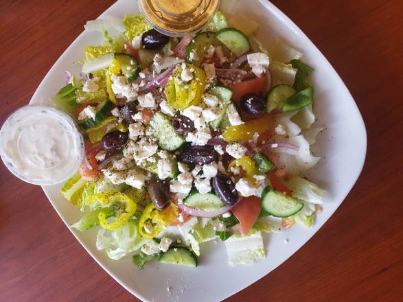 Order Greek Salad food online from Gourmania store, Alpharetta on bringmethat.com