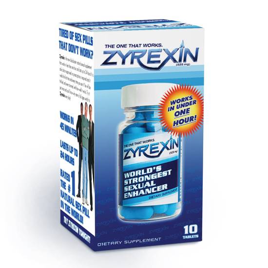 Order Zyrexin Sexual Enhancer World's Strongest (10 ct) food online from Rite Aid store, Palm Desert on bringmethat.com