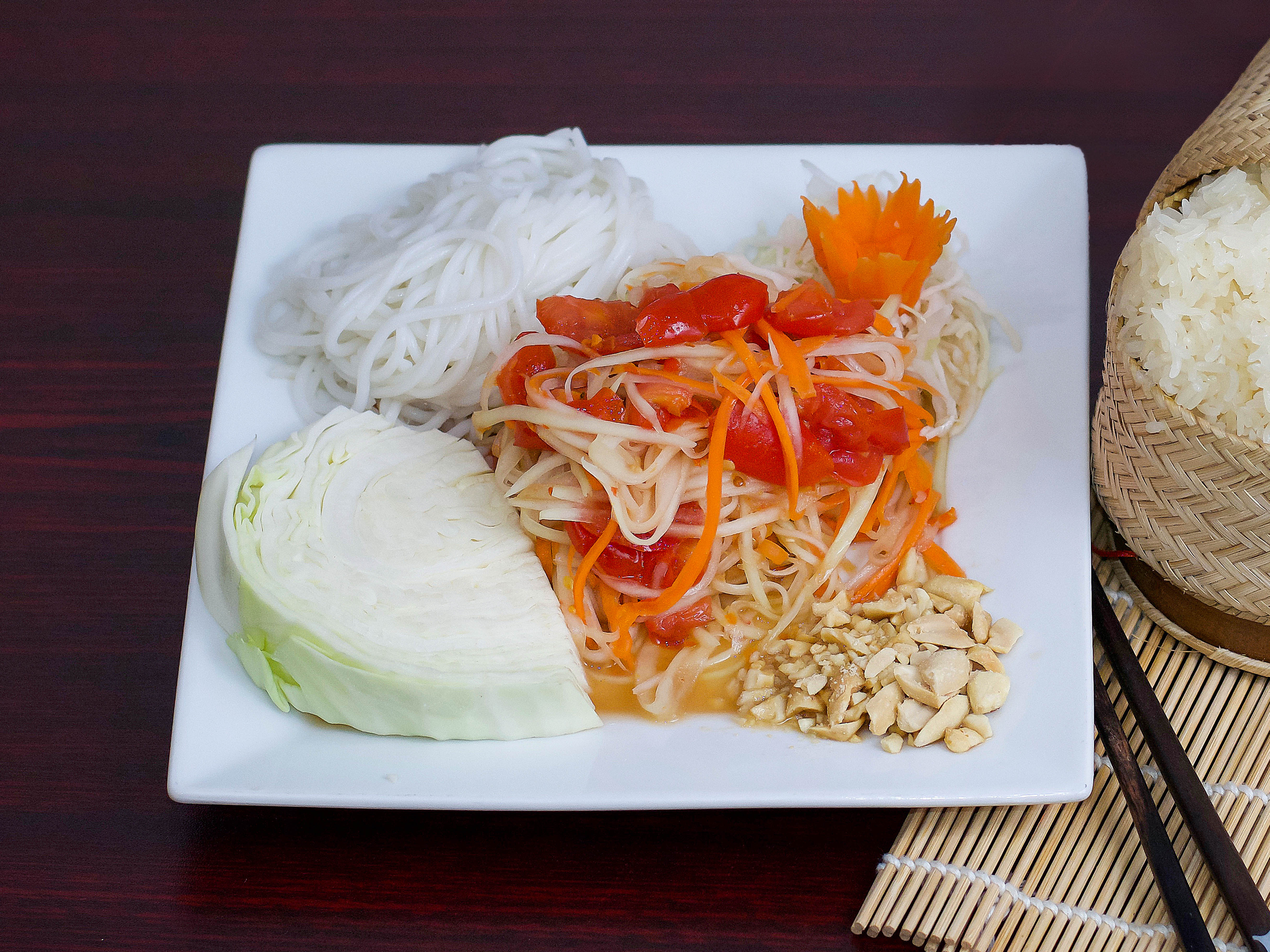 Order Papaya Salad food online from Thai Pattaya store, Akron on bringmethat.com