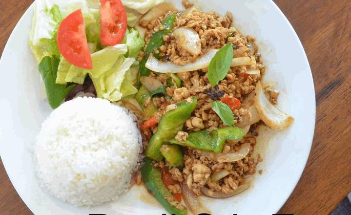 Order Basil Stir-Fry food online from Toomie's Thai By Mee Choke store, Alameda on bringmethat.com
