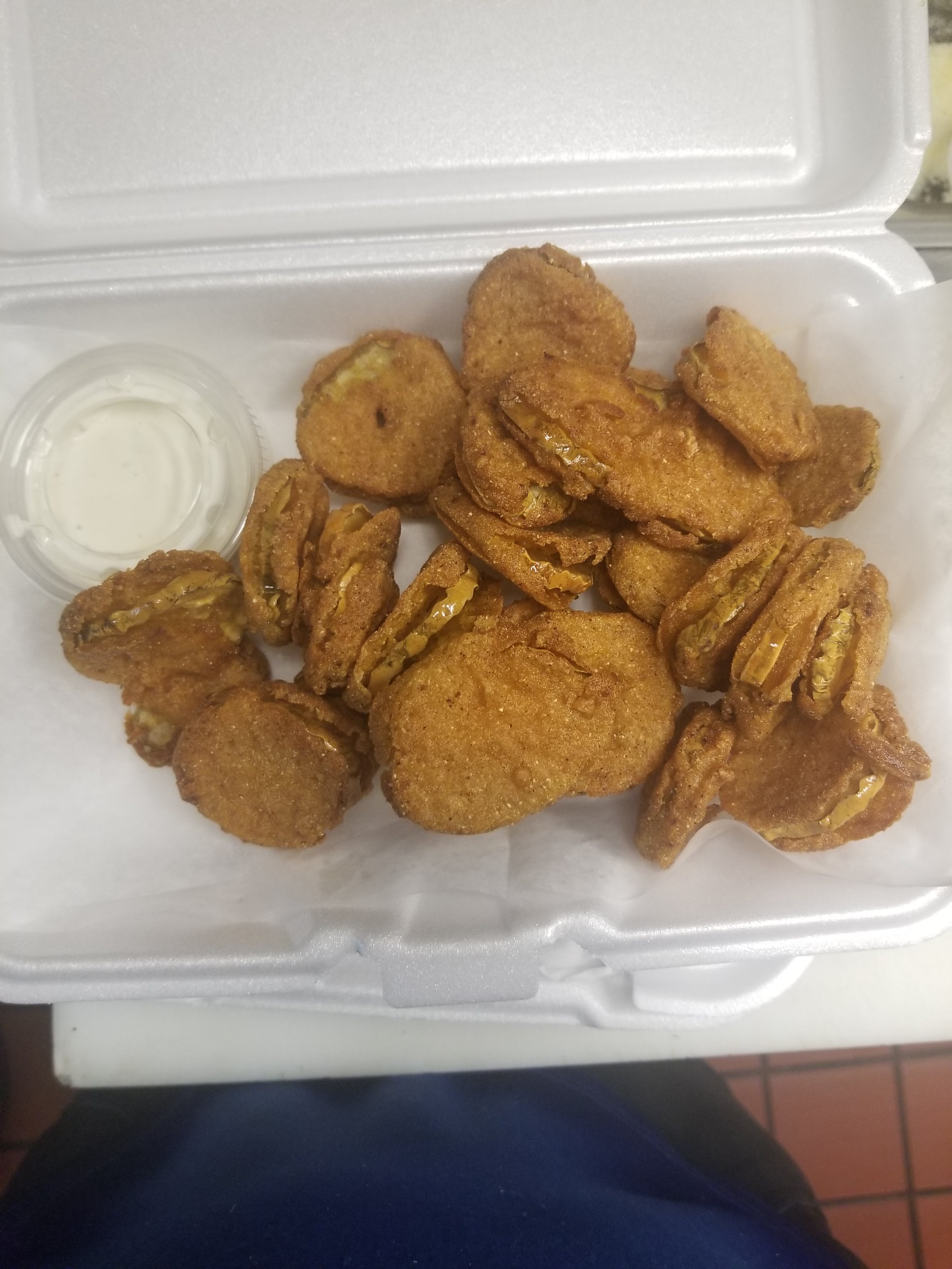 Order Fried Pickles - Appetizers food online from Perlas Pizza store, Richmond on bringmethat.com