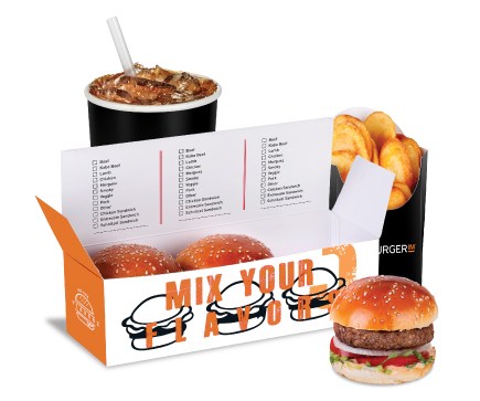 Order Trio Burger Combo food online from Burgerim Of Beverly Hills store, Beverly Hills on bringmethat.com