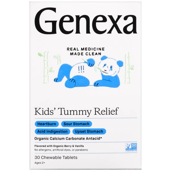 Order Children's Genexa Tummy Relief Chewable Tablets (30 ct) food online from Rite Aid store, Willard on bringmethat.com