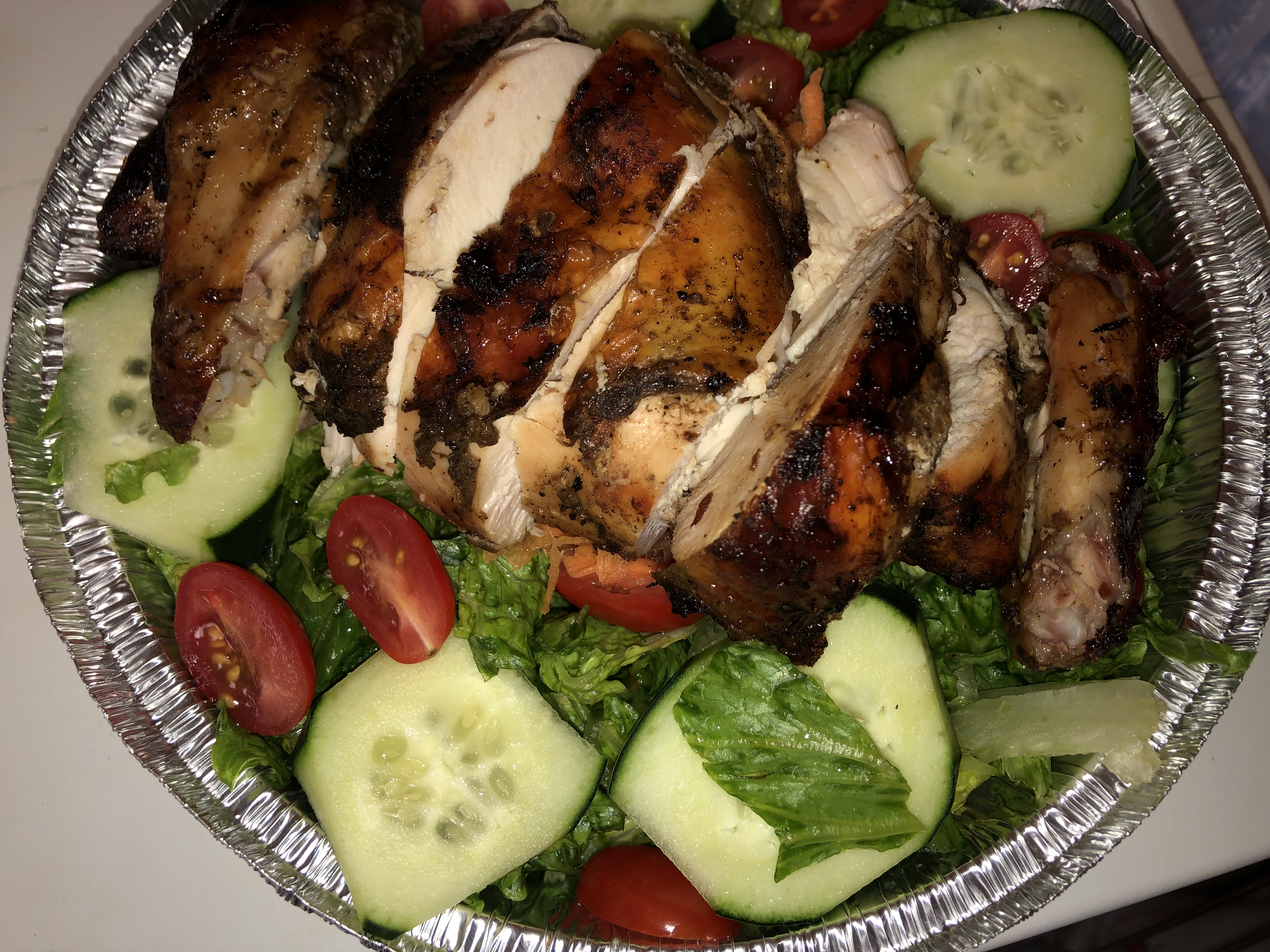 Order Pimento Jerk Chicken Salad food online from Pimento Grill store, Maplewood on bringmethat.com