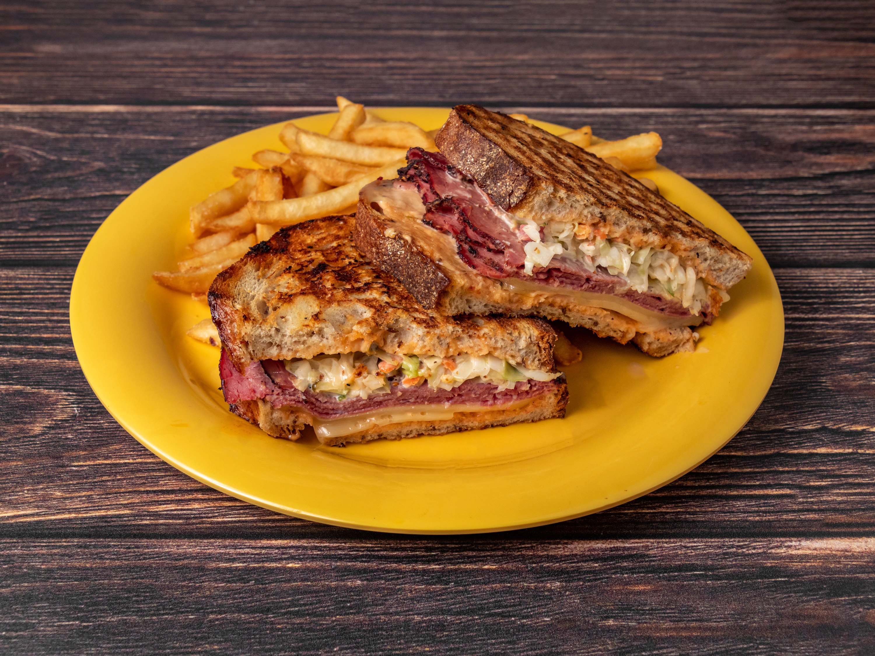 Order Southern Reuben Panini Sandwich food online from The Fickle Pickle store, Roswell on bringmethat.com