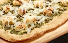 Order Roasted Veggies and Chicken Flatbread  food online from Round Table Pizza store, Laguna Niguel on bringmethat.com