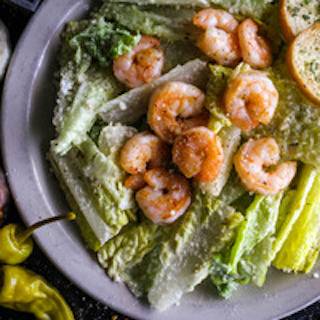 Order Cajun Shrimp Caesar Salad food online from Savage Pizza store, Avondale Estates on bringmethat.com
