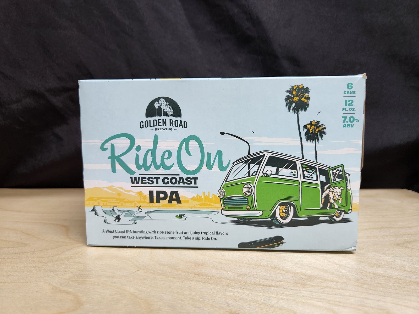 Order Golden Road Ride On West Coast IPA  6 pk Can food online from Glenrose Liquor store, Glendale on bringmethat.com
