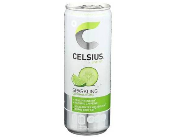 Order CELSIUS Cucumber Lime Energy Drink  12 oz fl  food online from Starway Liquor store, Bell Gardens on bringmethat.com
