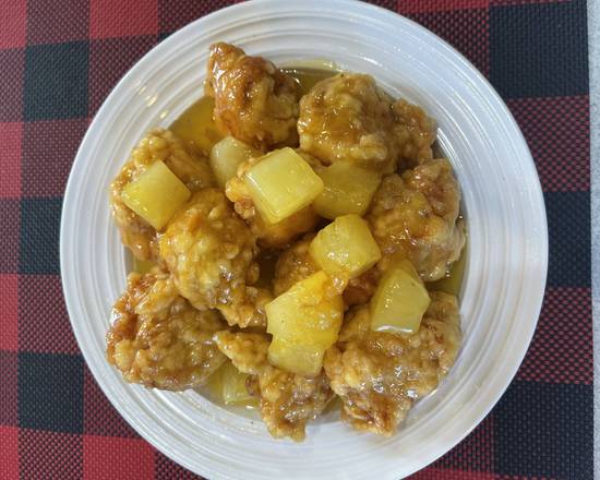 Order White Meat Pineapple Chicken food online from Asian wok cafe store, Alexandria on bringmethat.com