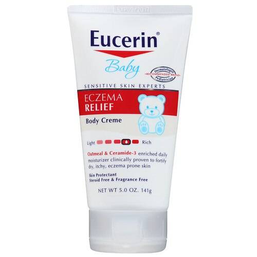 Order Eucerin Baby Eczema Relief Body Creme Fragrance Free - 5.0 oz food online from Walgreens store, FAIRBANKS on bringmethat.com