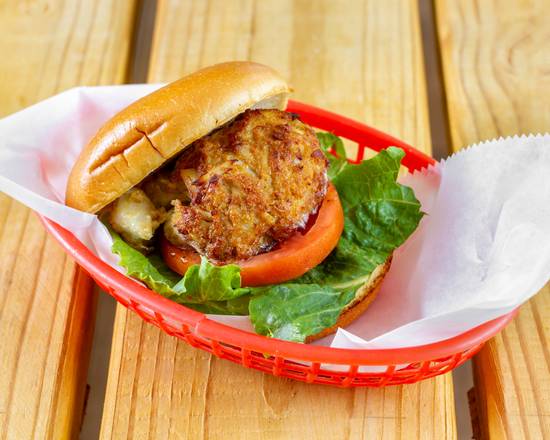 Order Crab Cake Sandwich food online from Pit Boys store, Annapolis on bringmethat.com