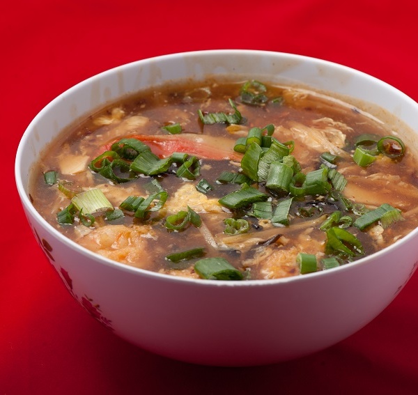 Order 16. Hot and Sour Soup (Seafood) food online from China One store, Las Vegas on bringmethat.com