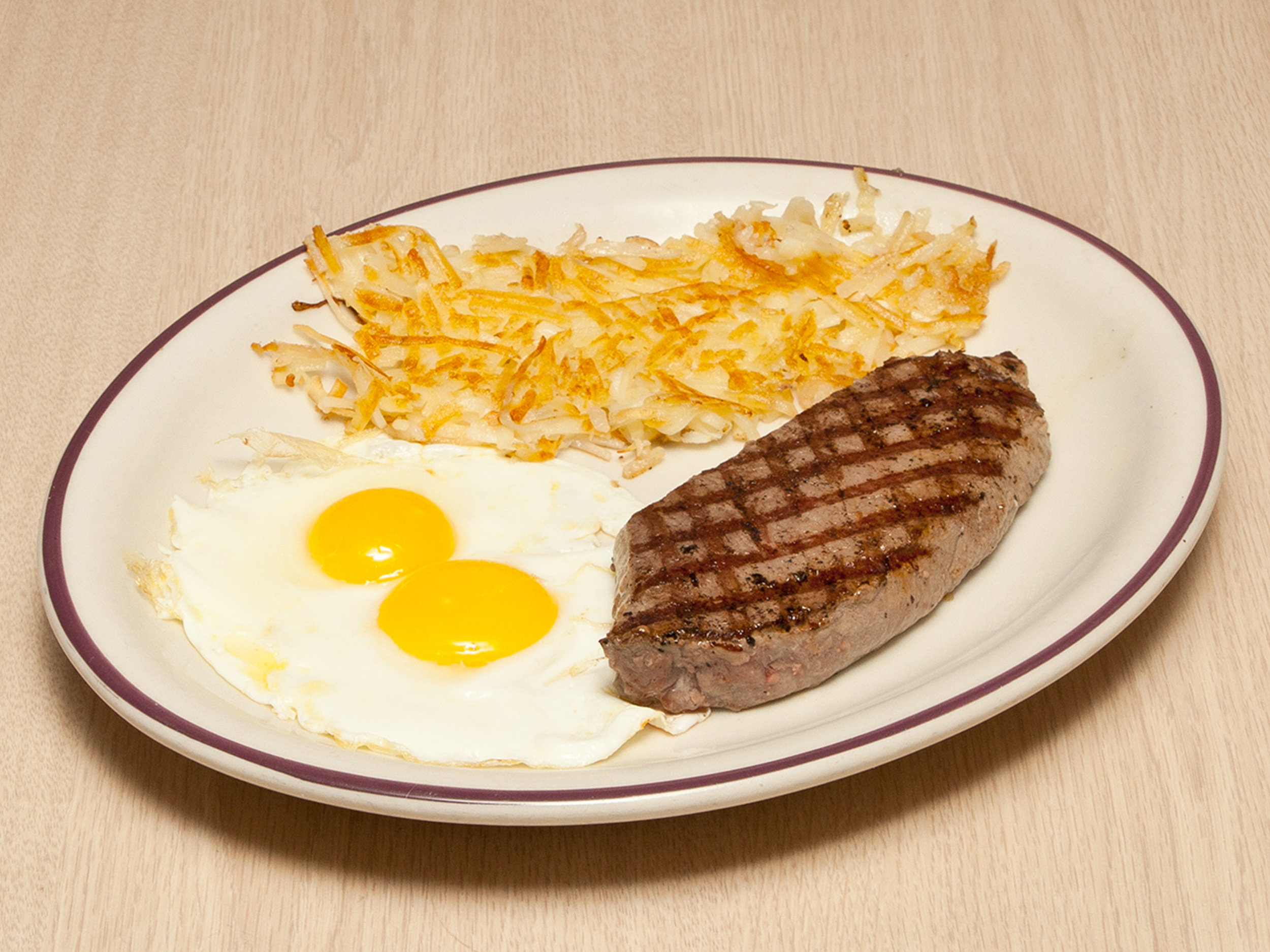 Order Steak and Eggs food online from Omelet House 50's Diner store, Las Vegas on bringmethat.com