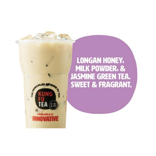Order Honey Milk Green Tea food online from Kung Fu Tea store, Norfolk on bringmethat.com