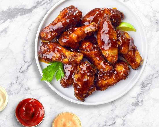 Order Splice of Spice BBQ Wings food online from Winged Fate store, Birmingham on bringmethat.com