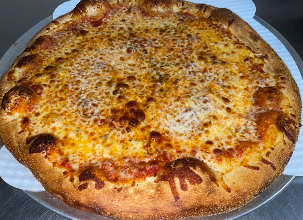 Order Cheese Pizza - 18" food online from Santoro's Of Peabody store, Peabody on bringmethat.com