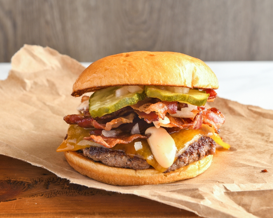 Order Bacon Burger food online from Char Burger & Creamery store, Bridgewater Township on bringmethat.com