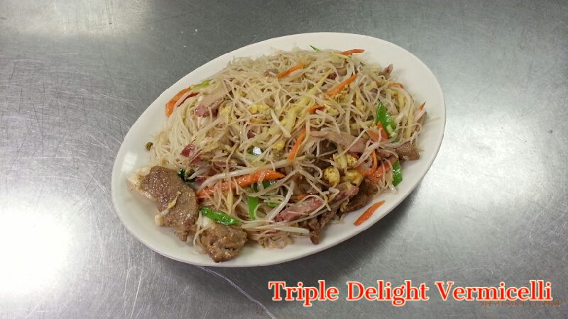 Order 160. Triple Delight Vermicelli food online from Golden Bowl store, Westmont on bringmethat.com