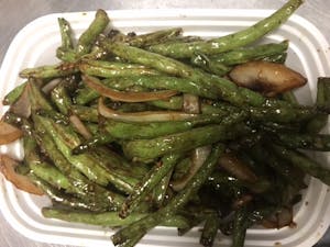 Order 101. Szechuan Green Beans 干煸四季豆 food online from Moon Wok store, Lenexa on bringmethat.com