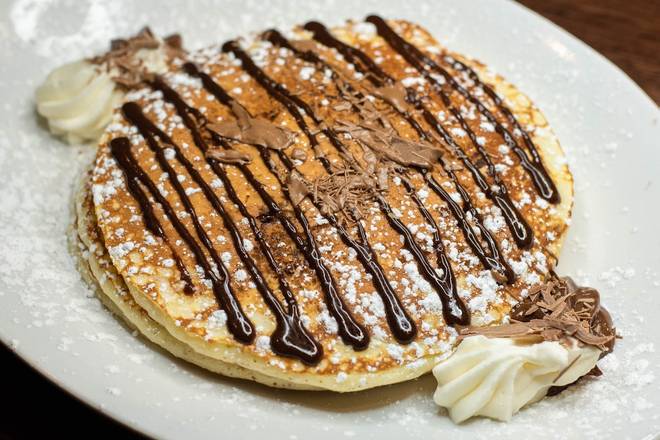 Order French Silk Pancakes food online from Village Inn store, Fremont on bringmethat.com