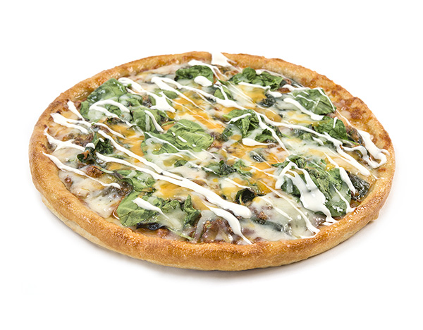Order Sarpinos Alfredo Spinach Specialty Pizza food online from Sarpino's store, North Aurora on bringmethat.com