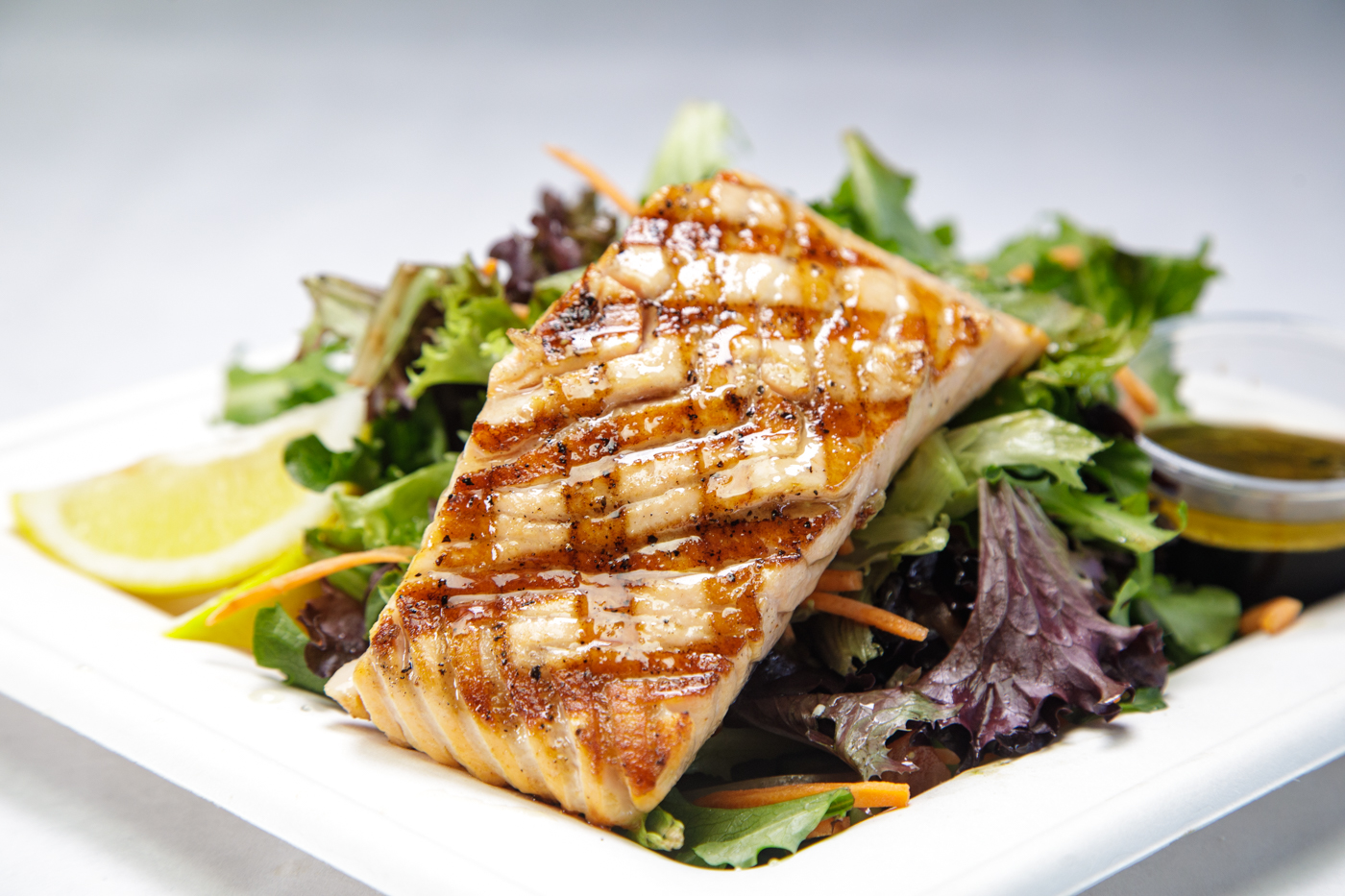 Order Salmon-Salad  food online from Captain Kidd Fish Market & Restaurant store, Redondo Beach on bringmethat.com