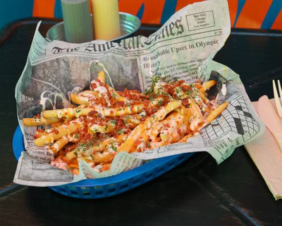 Order BACON RANCH CHEESE FRIES food online from J Creole Wings store, Slidell on bringmethat.com