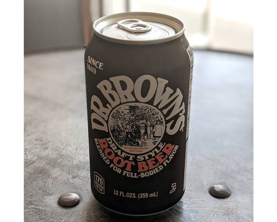 Order Dr. Brown's Root Beer can food online from The 4th Avenue Delicatessen store, Tucson on bringmethat.com