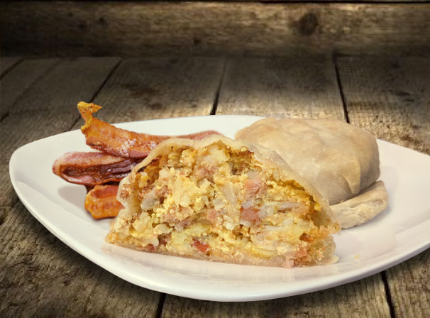 Order Bacon Breakfast Pasty food online from Heart Of Michigan Pasties store, Howell on bringmethat.com