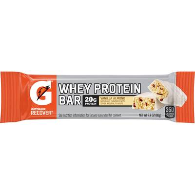 Order Gatorade Recover Vanilla Almond Flavored Whey Protein Bar food online from Deerings Market store, Traverse City on bringmethat.com